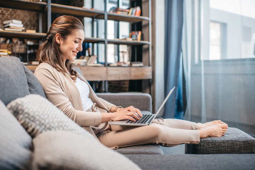 woman choosing internet provider